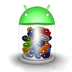 3d jelly bean android application logo